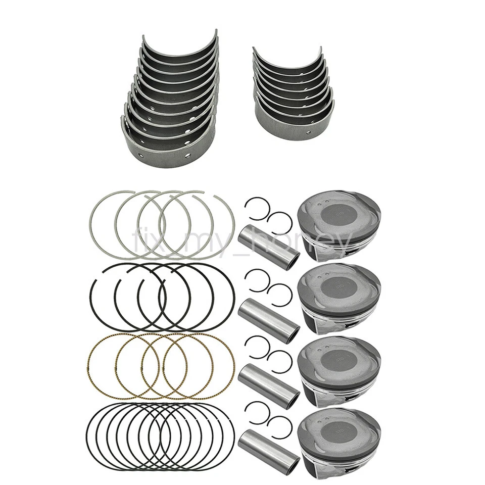 For 07-13 Toyota Camry RAV4 Scion tC Lexus 2AZFE Pistons Main Rod Bearings STD Foto 3 de 4