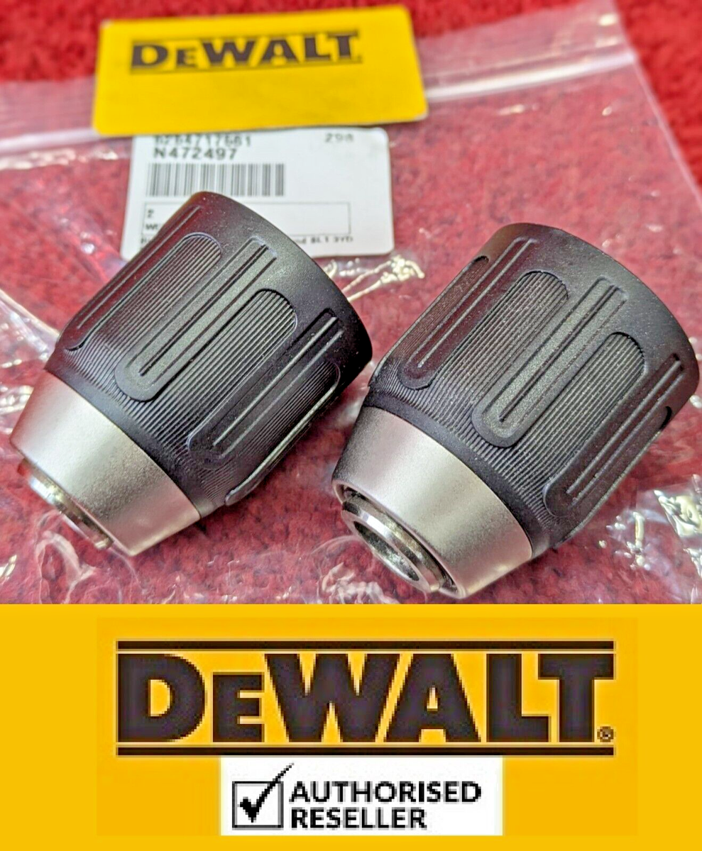 2X Genuine DeWALT N472497 Keyless Drill Chuck Spare Part for DCD778 Cordless