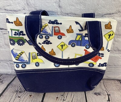 POTTERY BARN KIDS Mini Tote Canvas Construction Beach Bag - Main Image