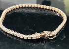  14k Rose gold diamond tennis bracelet  Diamond Bracelet 3.02 ct — photo 2