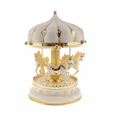 Spieluhr Merry-Go-Round Carousel Horse Farbwechsel leuchtendes LED-Licht