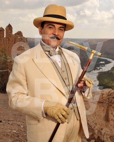Poirot (FERNSEHER) David Suchet "Agatha Christies Hercule Poirot" 10x8 foto