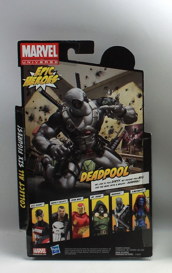 Figura de acción Marvel Universe Epic Heroes Deadpool Marvel Legends Foto 2 de 2