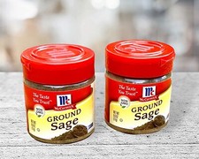2 McCormick Ground Sage .6oz each NON-GMO 2 Pack