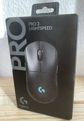 Logitech PRO 2 LIGHTSPEED Gaming-Maus 32K DPI 500+ IPS Wireless SEO - Schwarz