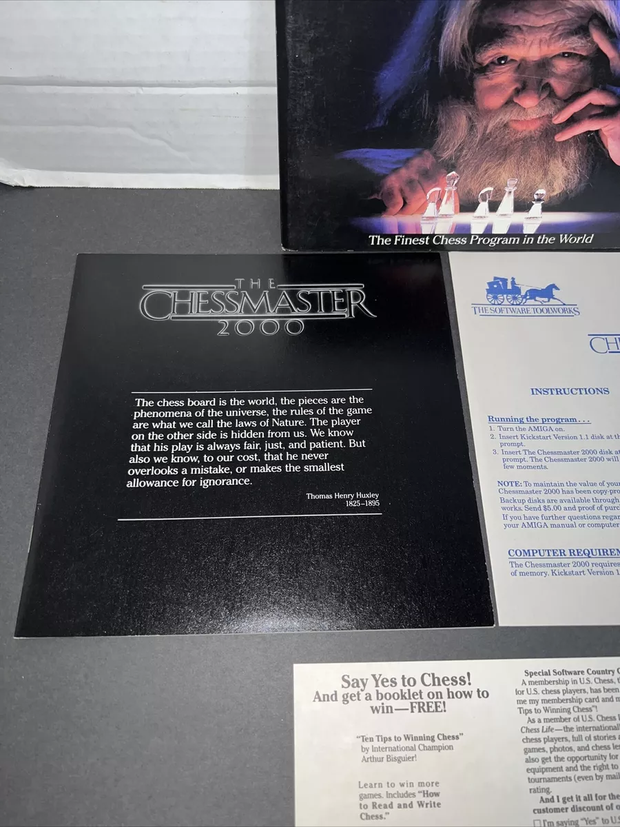 Commodore Amiga SOFTWARE TOOLWORKS THE CHESSMASTER 2000 Software Game BOXED