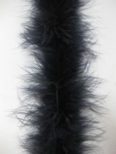 Black Marabou Feather Boa 6ft