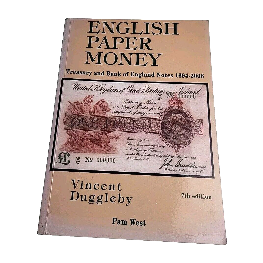 English Paper Money Vincent Duggleby Pam West 2006 Paperback Book