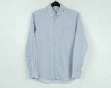 BOGGI MILANO Luxus Men 16" Size 41 Formal Shirt Textured Casual L Pinstriped Top