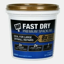 Dap FAST DRY Premium SPACKLING 1 qt. Large Drywall Repairs Faster Won't Shrink