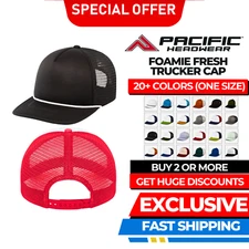Pacific Headwear P782 100% Polyester Foamie Fresh Trucker Snapback Adjust Cap