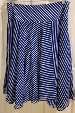 LAUREN Ralph Lauren Midi Skirt A-Line Flowy Lined Women's 8
