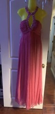 Cinderella Divine sparkly GOWN Dress Crystal Beads CHIFFON SPAGHETTI STRAP