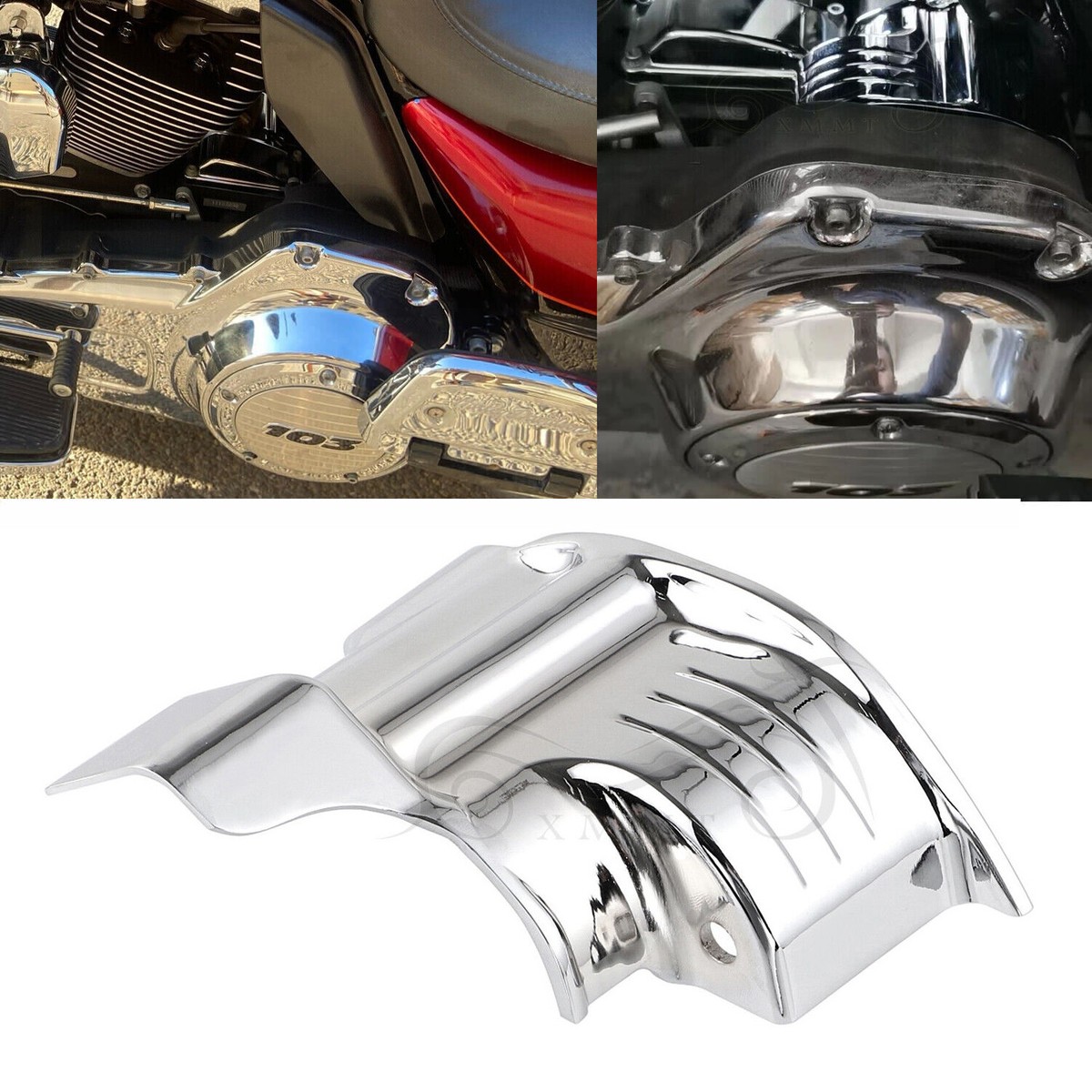 Chrome Starter Mount Engine Cover For Harley Electra Street Glide