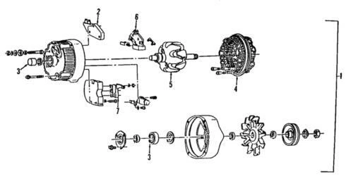 Alternador remanufacturado para Chevrolet GMC 1988-1995 (N/P 10463416)