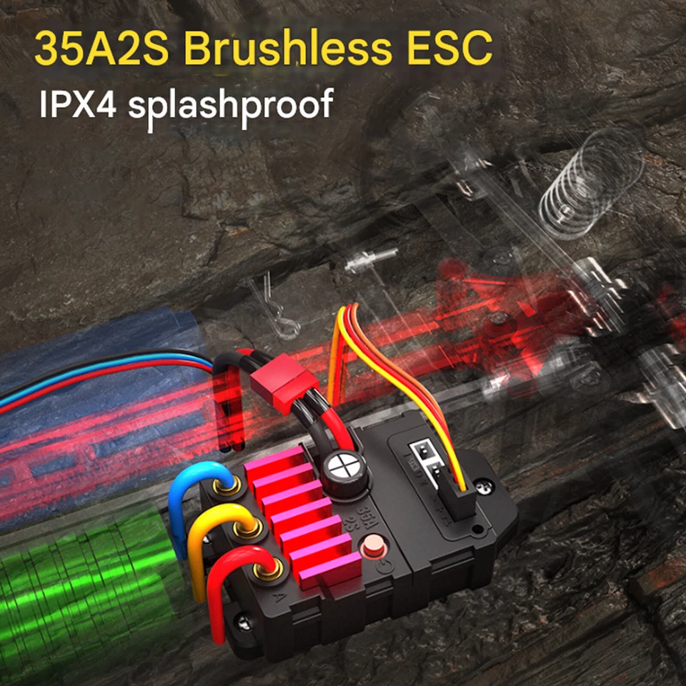 1:14 4WD Brushless 70KM/H High Speed RC Car Remote Control Car RC Drift Truck - Image 4 of 4