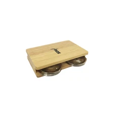 Rubber Wood Timber Cajon 4 Bell Castanet Box Drum Companion Percussion W6