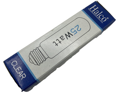 LOT OF 10 HALCO T-10 TUBULAR BULB CLEAR 130V 25WATT 9012 LAMP LIGHT T10