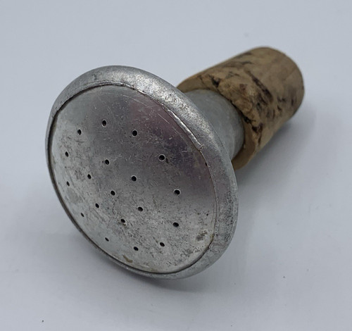 Vintage Aluminum Laundry Bottle Sprinkler Top Cork Stopper Ironing Accessories