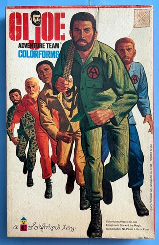 Vintage 1973 GI Joe Adventure Team Colorforms Set #584 Hasbro