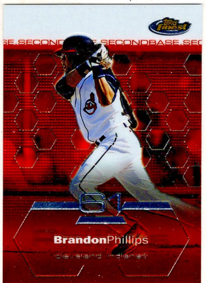2003 Topps The Finest Baseball Brandon Phillips No. 61 Cleveland Indians