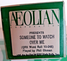 Aeolian piano roll by QRS...Someone to Watch Over Me...Free Shipping