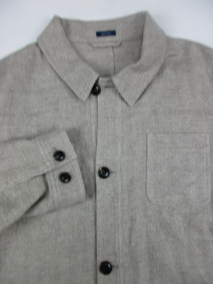 Мужские XL Peter Millar Summer Strasse Chore пальто льняной кашемир елочка - Изображение 3 из 4