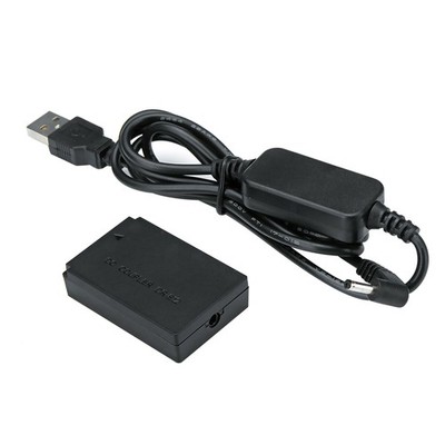 Power Charger Cable ACK-E12+DR-E12 Dummy Battery Charger For Canon EOS M2 M10 N