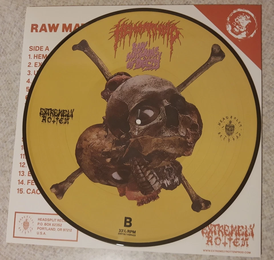 HEMORRHOID - Raw Materials Of Decay LP PICTURE septage carcass pharmacist death - Immagine 2 di 4