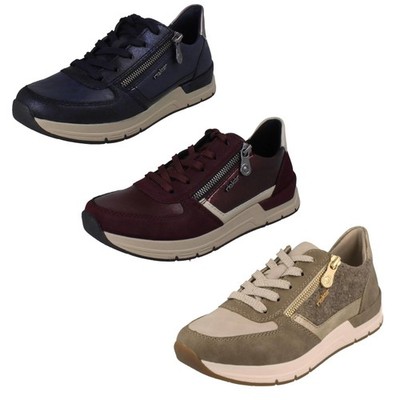 Damen Rieker 58902 Freizeit Sneaker mit seitlichem Reißverschluss 