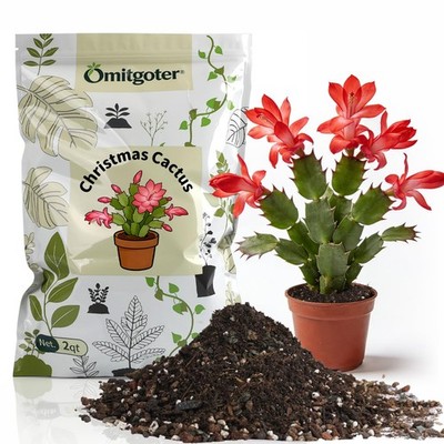 All-Natural Christmas Cactus Potting Soil Mix 4qt - Well-Draining for Succulents