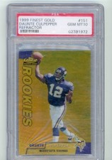 1999 TOPPS FINEST GOLD 151 DAUNTE CULPEPPER RC ROOKIE REFRACTOR #/100 PSA 10 MIN