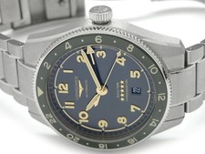 LONGINES WATCH SPIRIT ZULU TIME L3.812.4.63.6 AUTOMATIC DATE BLACK DIAL SS MEN'S 2