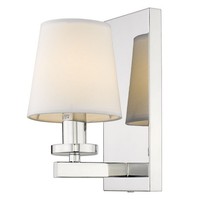 Weiß Chrom Glamour Klassisch Wandleuchte Leuchter 1X40W/E14 11,7X24 [Cm]