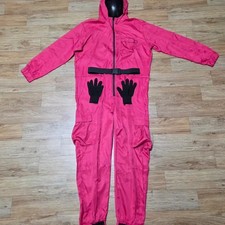 Squid Game Pink Jumpsuit Costume Includes Triangle Mask 
