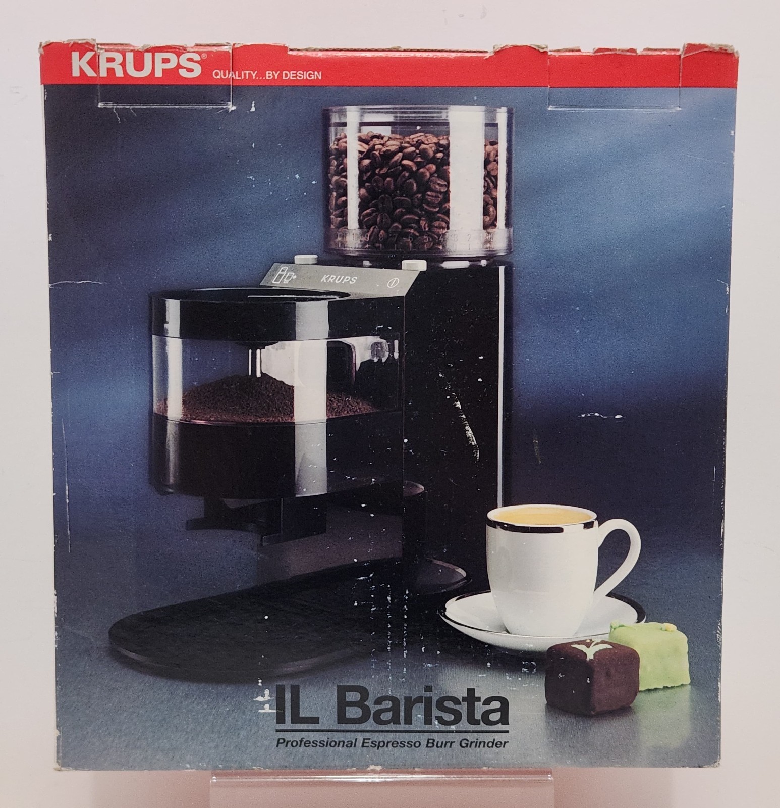 VINTAGE KRUPS IL BARISTA COFFEE ADJUSTABLE BURR GRINDER ITAL