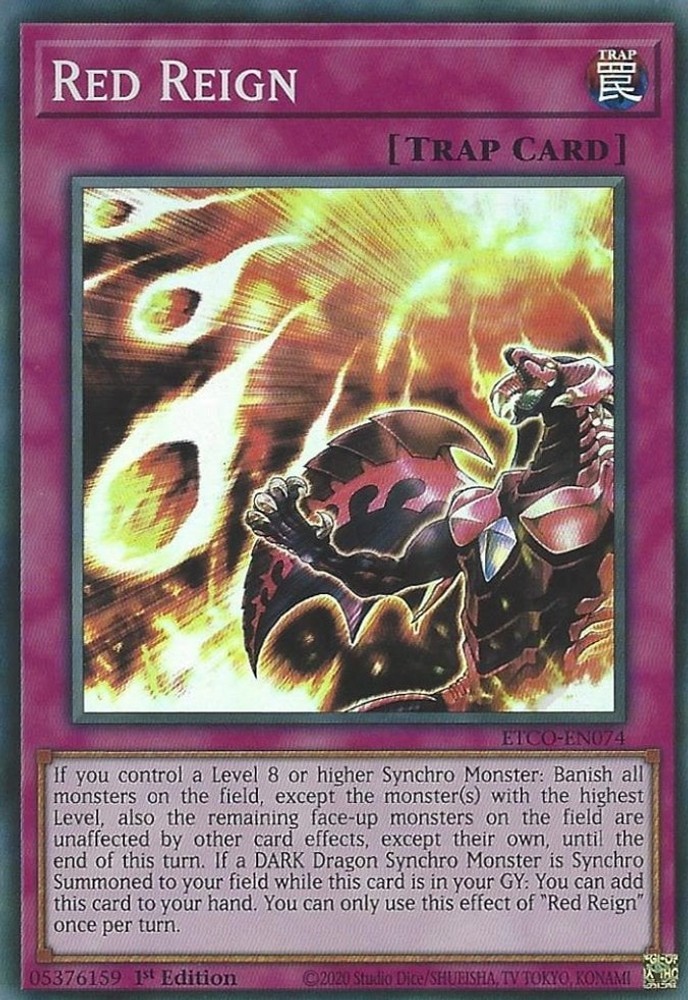 Red Reign ETCO-EN074 Super Rare 1st Edition NM