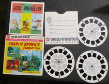 VTG GAF Viewmaster Peanuts - Charlie Brown Summer Fun 1972, 3 Reels with sleeve
