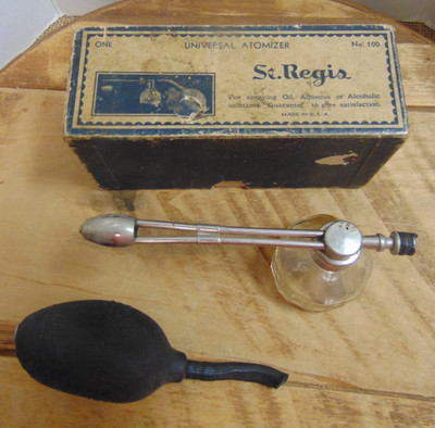 Vtg St. Regis Universal Atomizer No. 100 Original Box Made in USA