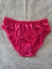 Satin Ruffle Frilly Knickers Sissy CD TV Panties Size L