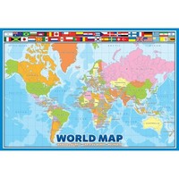 Eurographics Puzzle Weltkarte 100 Teile