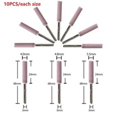 e Affilabile Affila Motosega Fresa 10pz Testine di Rettifica Corindone Rosso