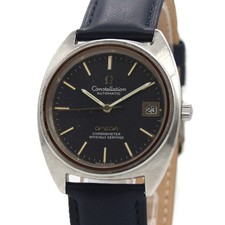 Reloj Hombre OMEGA Constellation 168.0056 34mm Automático Azul Vintage Años 70 Z248