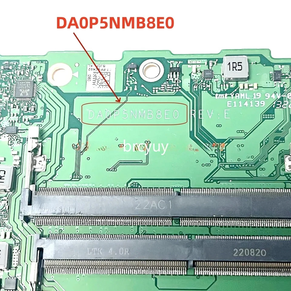 DA0P5NMB8E0 For HP 15S-FR 15S-FQ TPN-Q222 motherboard with I3 I5 I7-12TH CPU - Image 4 of 4