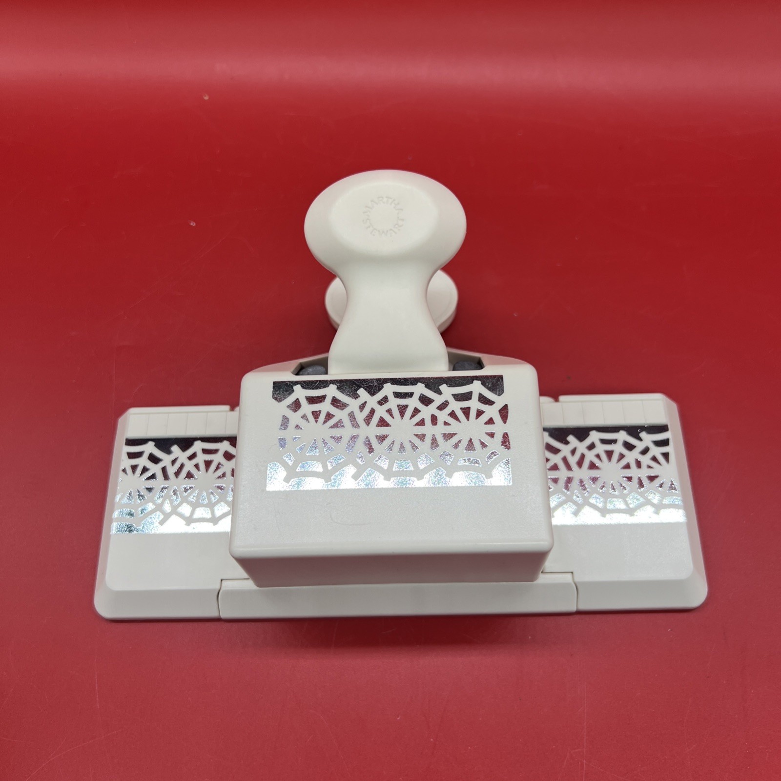 Martha Stewart XL Double Edge Paper Punch SPIDER WEB Art Scrapbooking