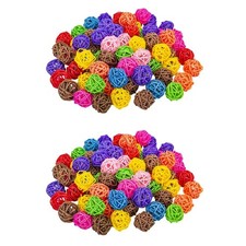 2 Pieces Pet Parrot Plaything Biting Toy Bird Toys for Parakeets Ball