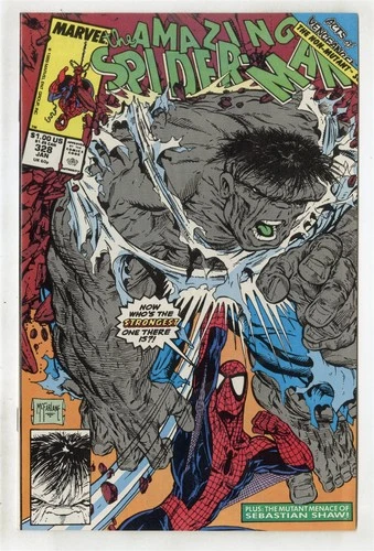Amazing Spider-Man #328 NM 9.4 white pages  Todd McFarlane art  Marvel  1990