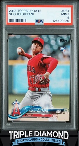 2018 Topps Update #US1 Shohei Ohtani Rookie RC LA Angels PSA 9 Mint Y725