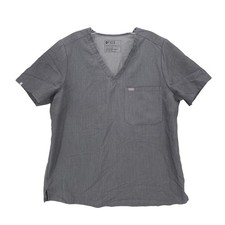 FIGS Catarina One-Pocket Scrub Top Graphite Gray FW1000 Women's XL
