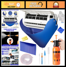13-Piece Mini Split AC Cleaning Kit with Wall Protection Cloth - Efficient Clean